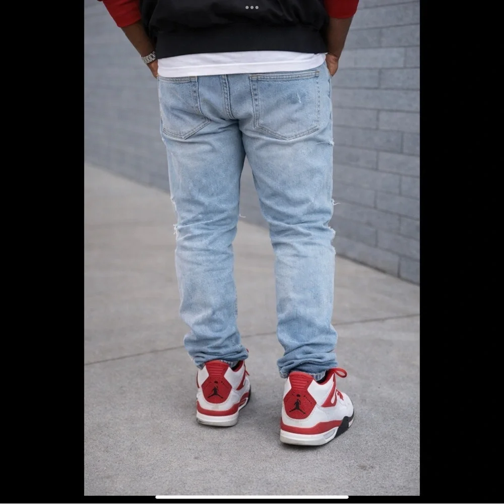 Nike Air Jordan 4 Retro White/Red (Fire Red Style) – Men’s 7.5